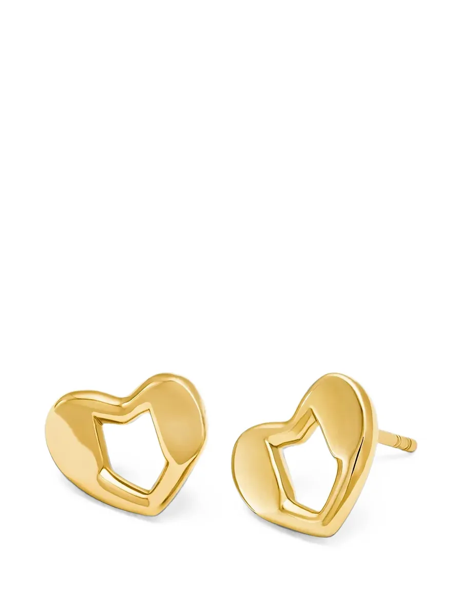 heart stud earrings 1