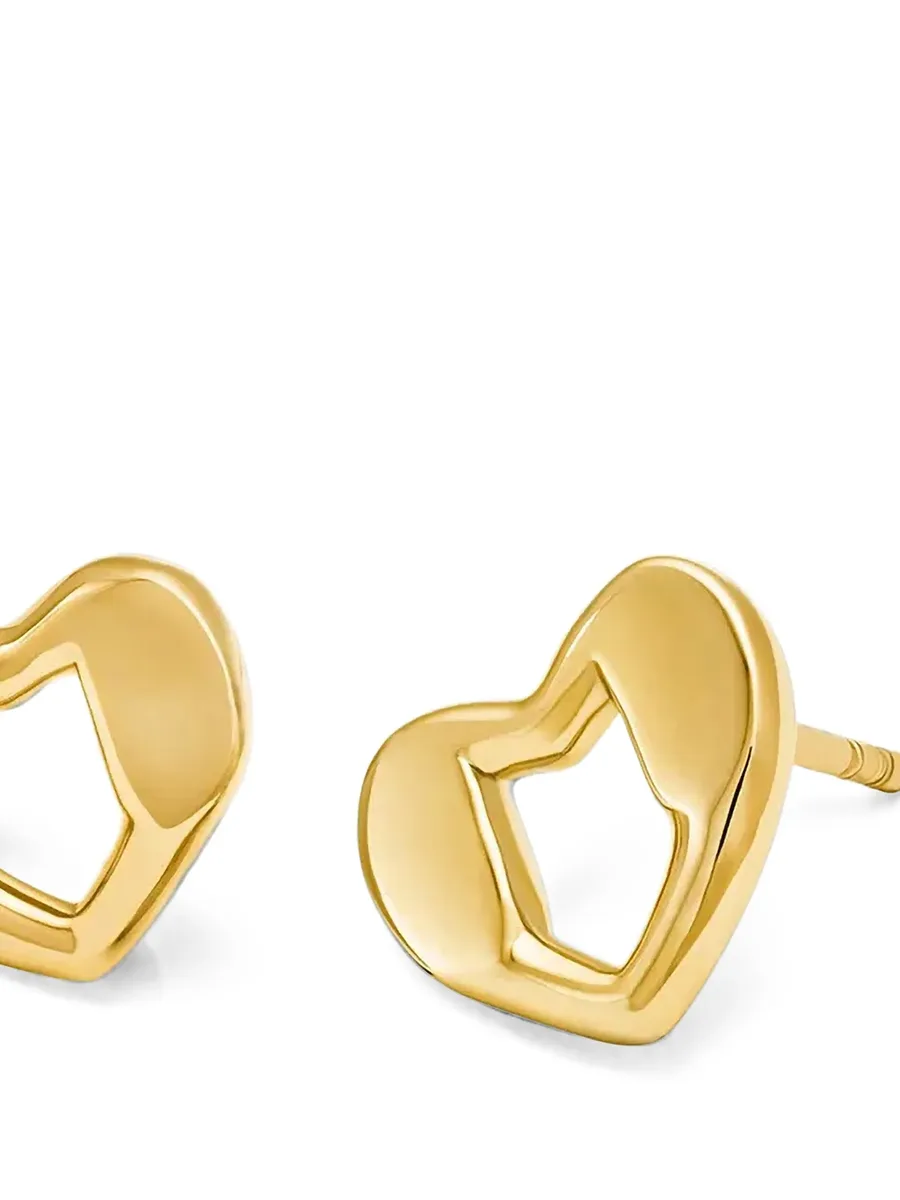heart stud earrings 2