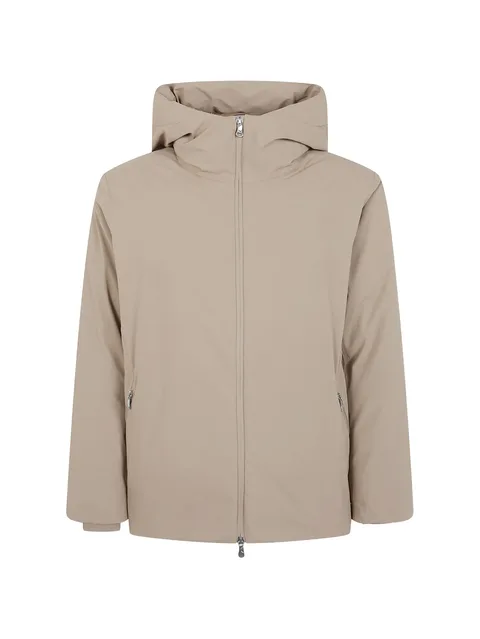 hooded zip-up jacket