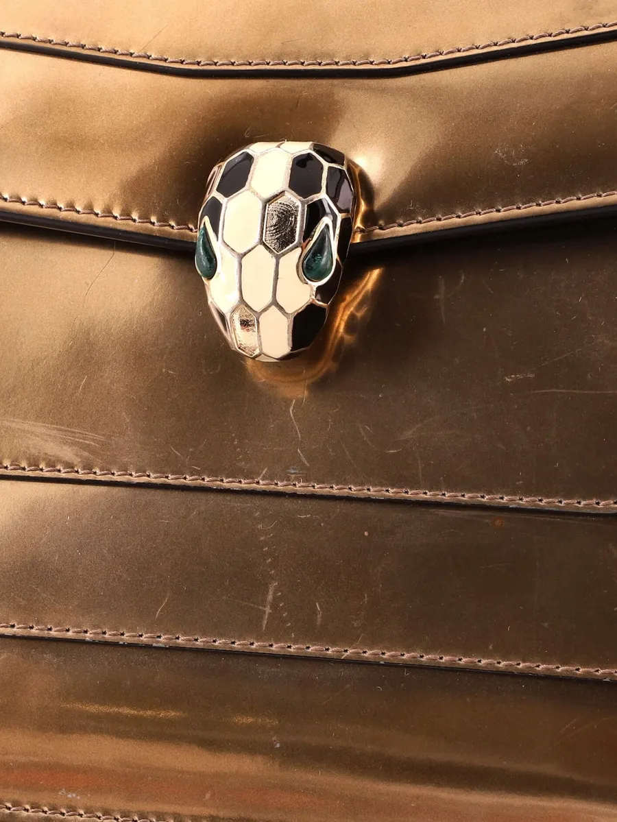 сумка на плечо Serpenti Forever Patent среднего размера 7