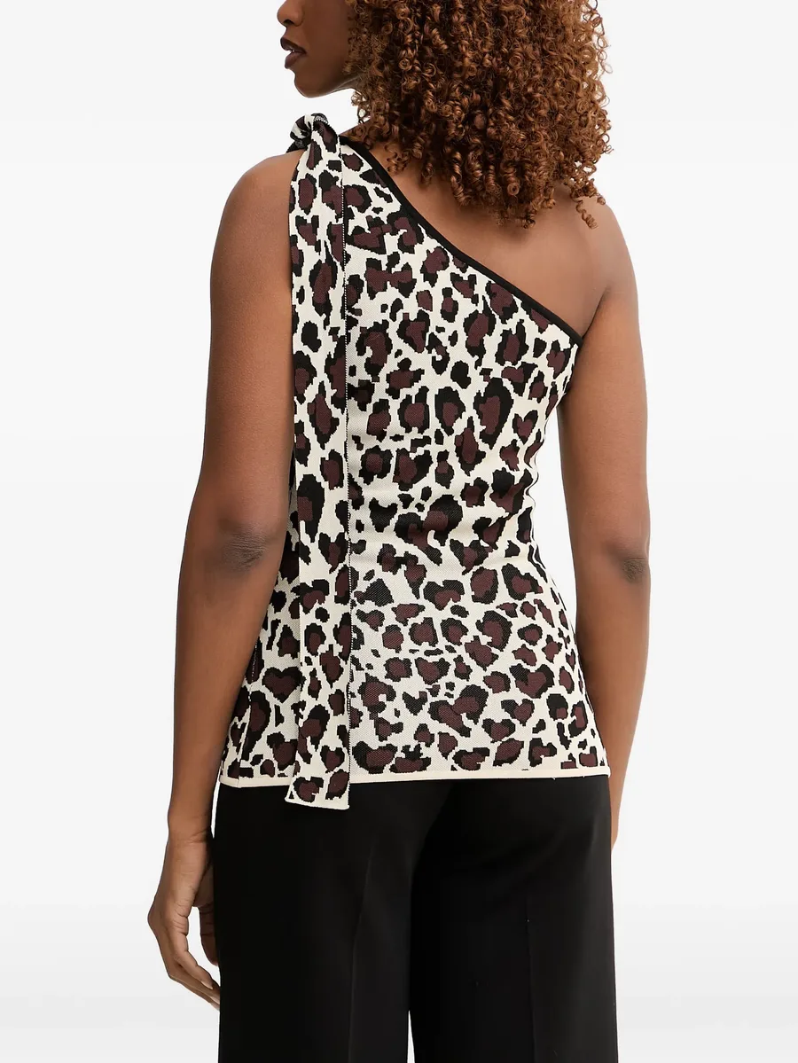 animal-print one-shoulder top 3