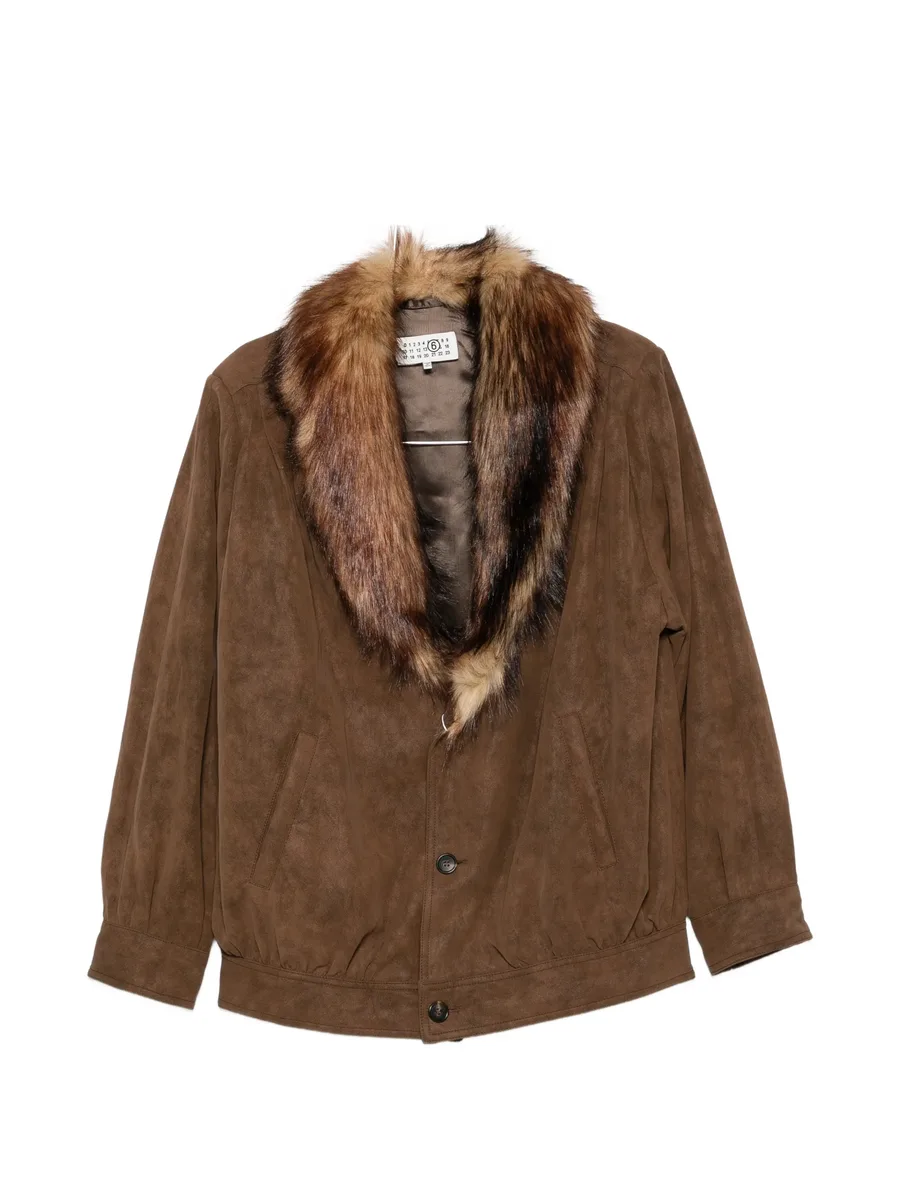 faux-fur collar jacket 1