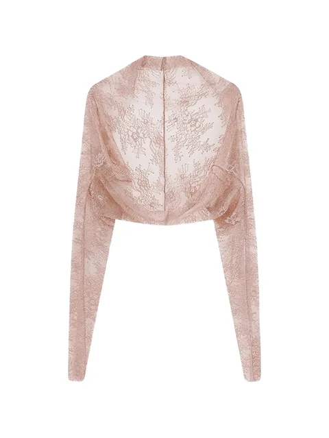 lace cropped jacket
