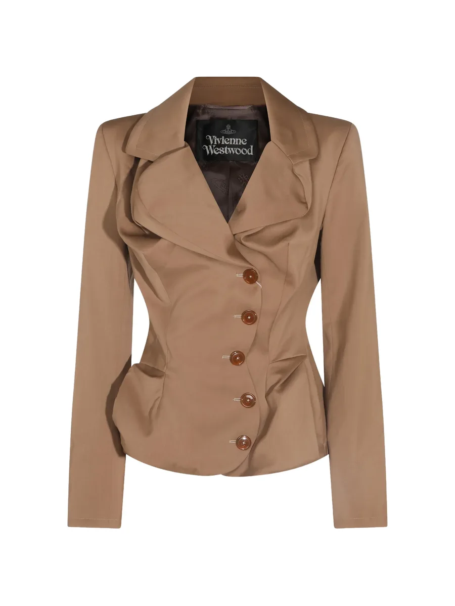 Drunken Tailored asymmetric draped blazer 1