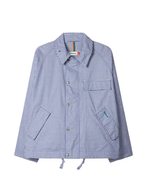 куртка Barbour в клетку гингем с кулиской