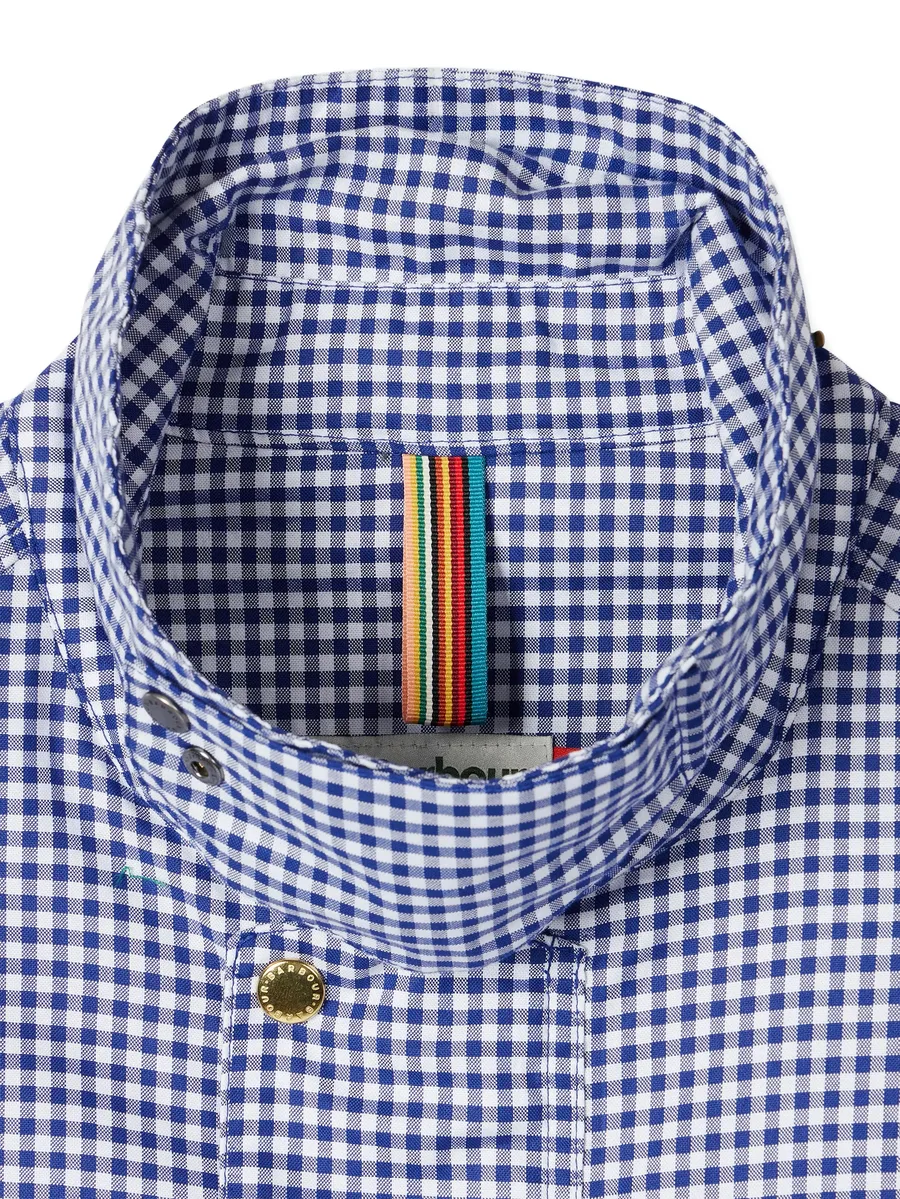 куртка Barbour в клетку гингем с кулиской 7