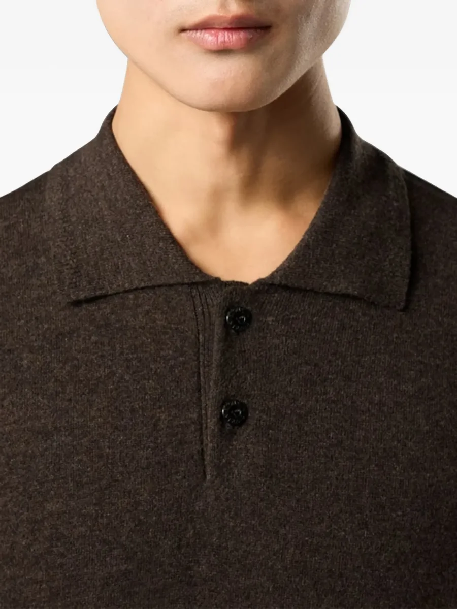5100018 light RWS Geelong wool loose-fit polo-collar jumper with button placket 4