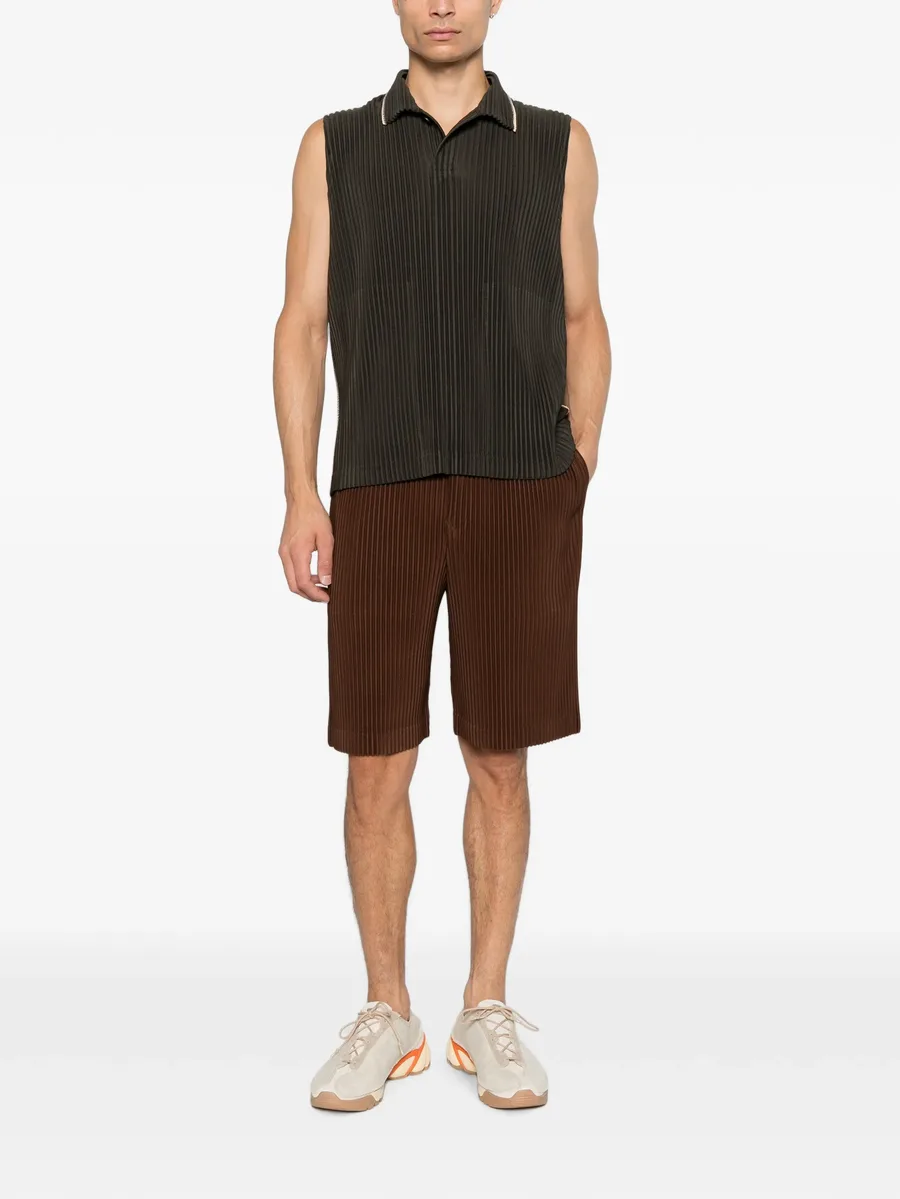 plissé-effect shorts 2