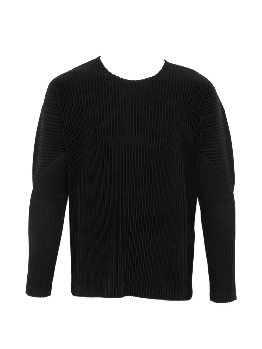 pleated long-sleeve T-shirt 1