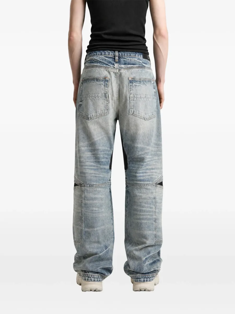 panelled distressed jeans 4