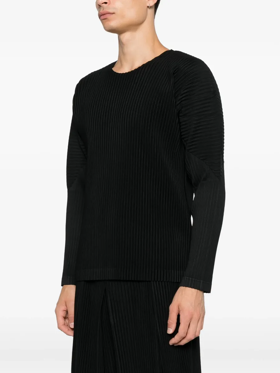 pleated long-sleeve T-shirt 3