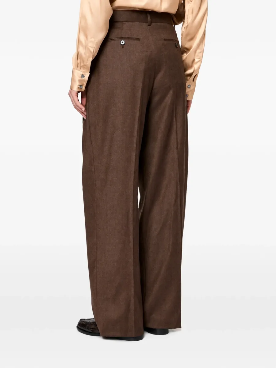 pleated wide-leg trousers 3