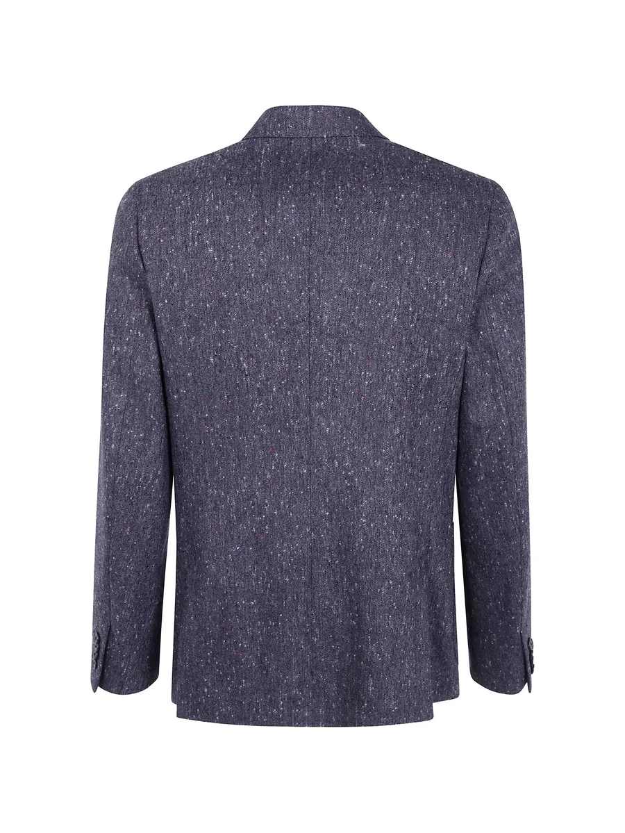 dark grey donegal wool patch-pocket blazer 2