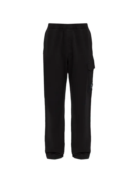 diagonal raised fleece Lens cargo sweatpants