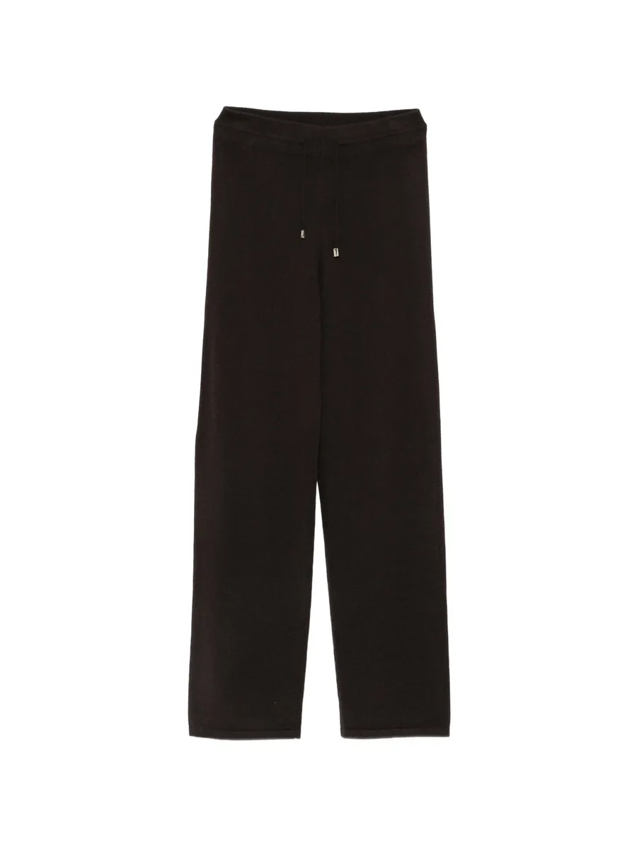 drawstring knitted trousers 1