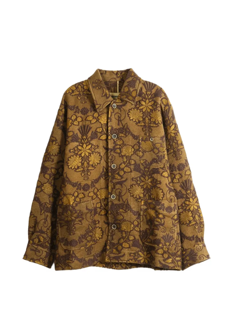 Jinn floral-jacquard button-up jacket 1