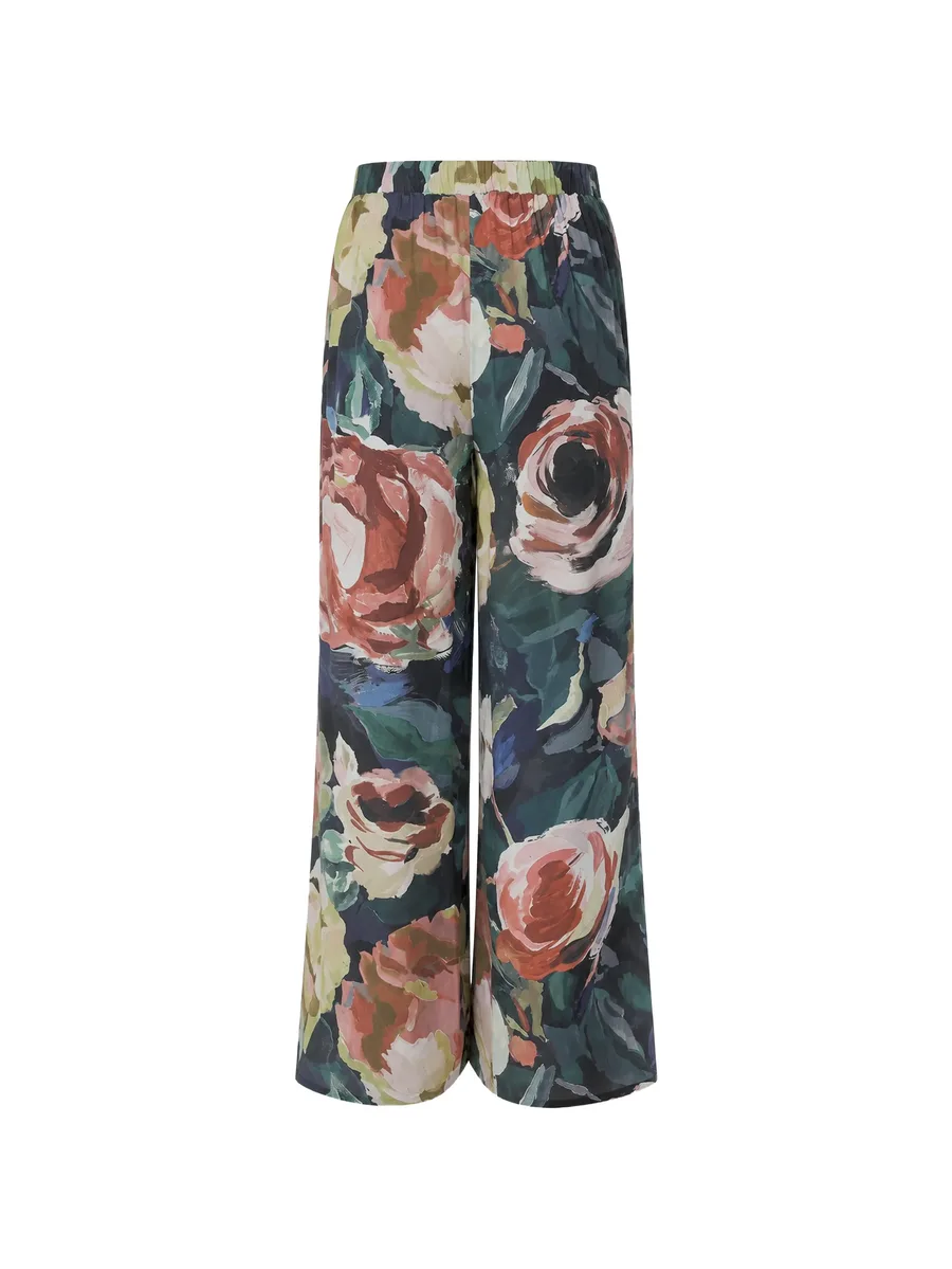 Opulena floral-print wide-leg trousers 2