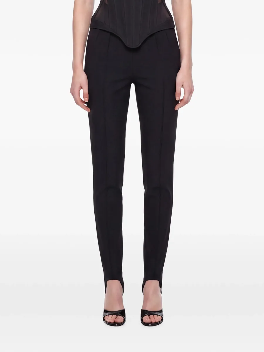 stirrup-cuff slim-fit trousers 1