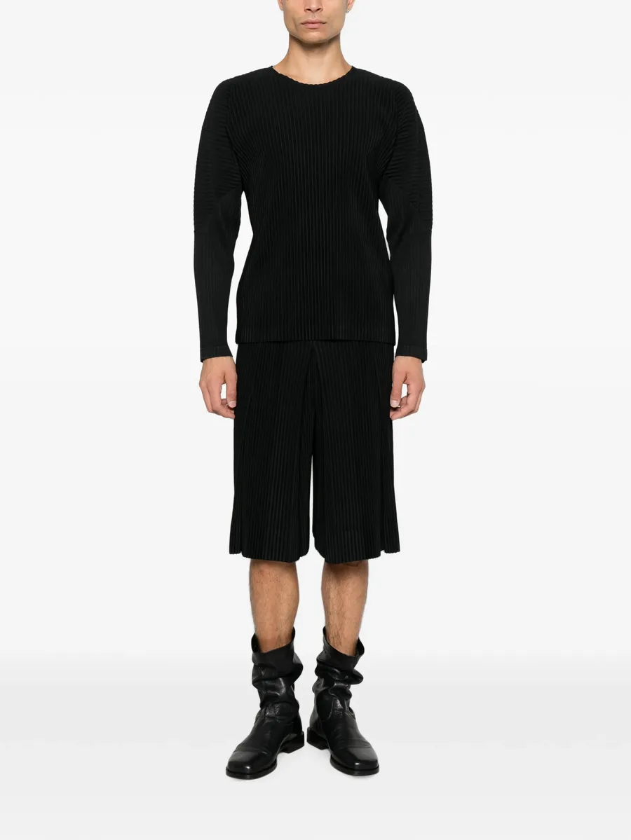 pleated long-sleeve T-shirt 2