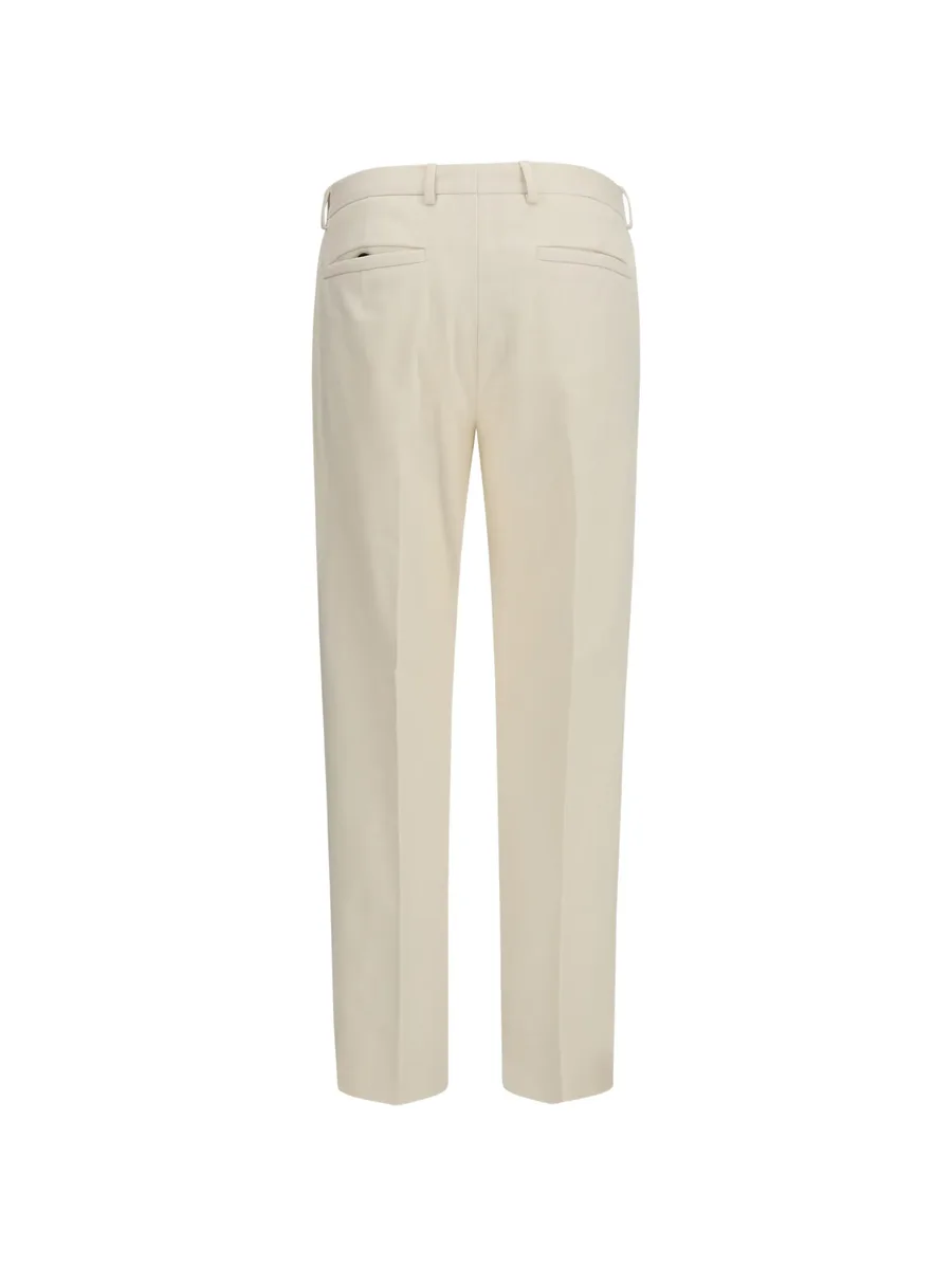 pleated straight-leg trousers 7