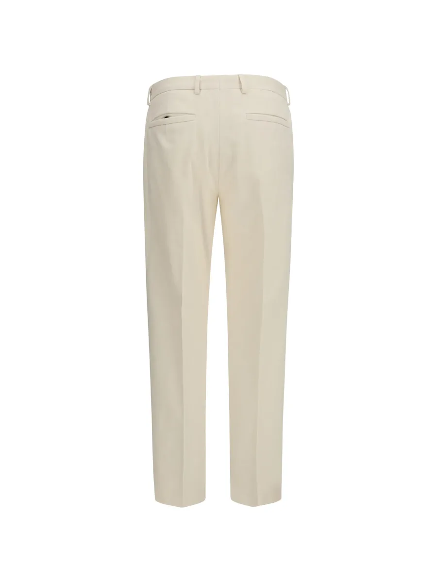 pleated straight-leg trousers 3