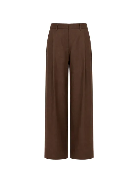 pleated wide-leg trousers