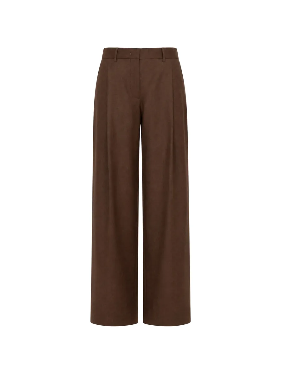 pleated wide-leg trousers 1