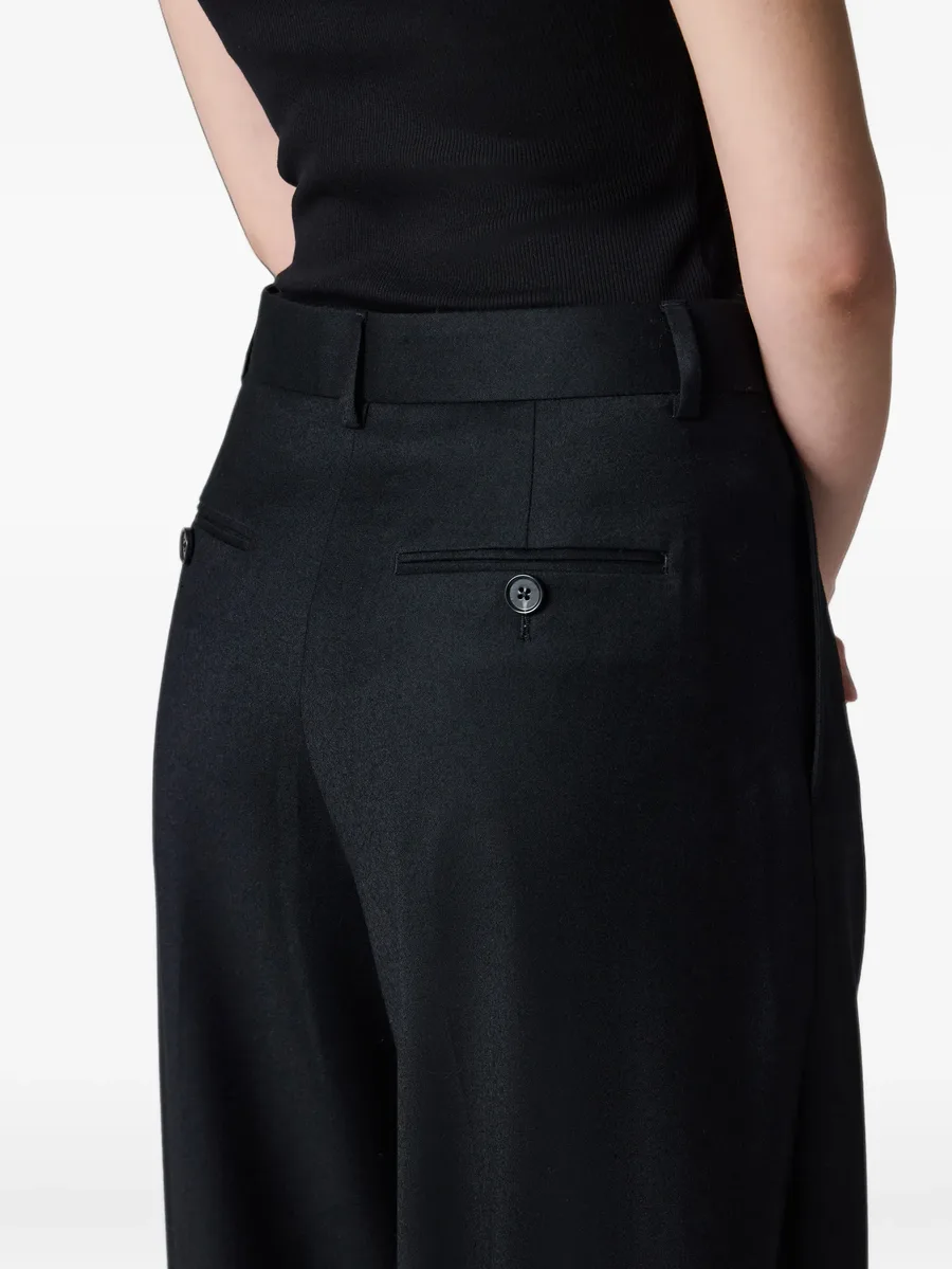 black wool-cashmere wide-leg trousers 6