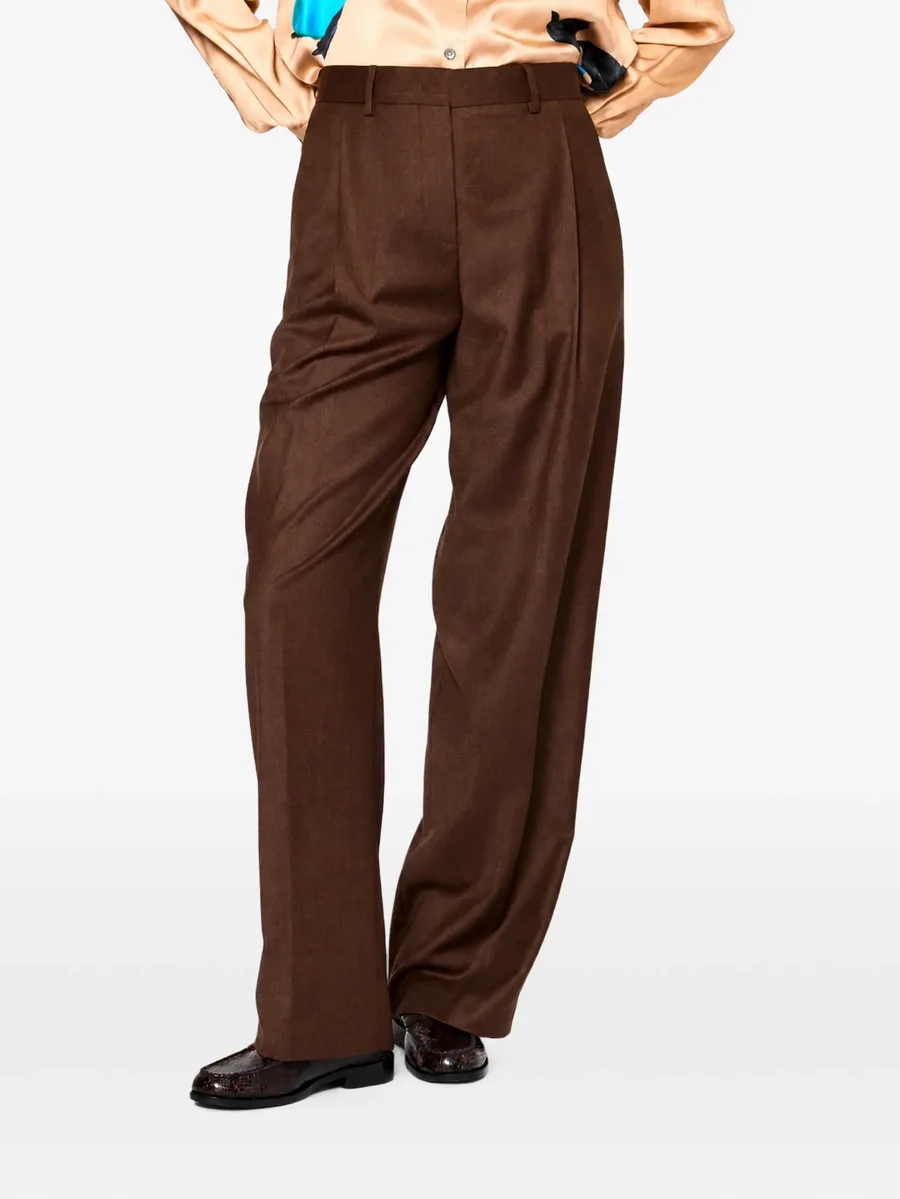 pleated wide-leg trousers 2