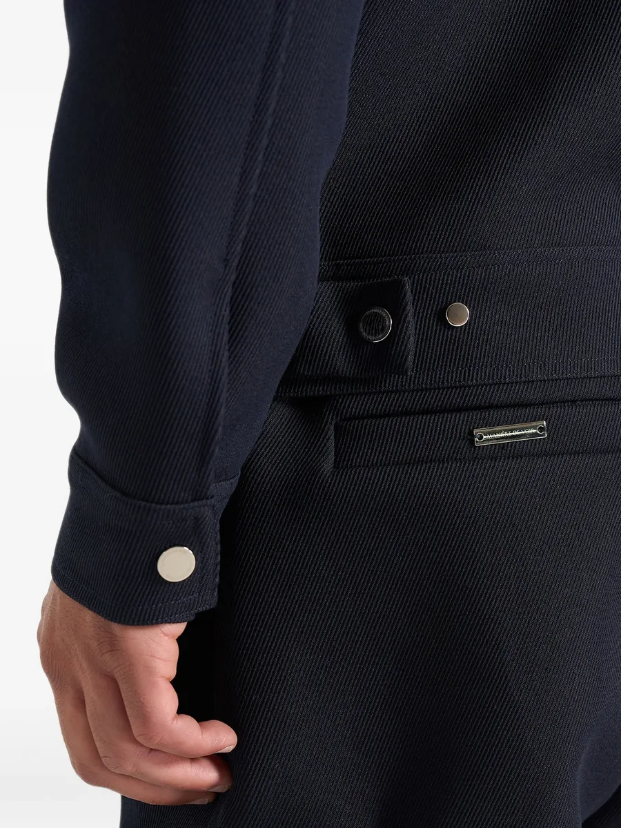 Twill Trucker jacket with velvet collar 4