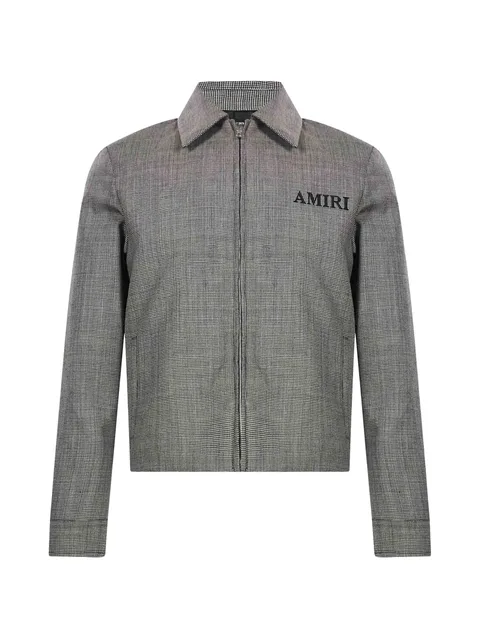 houndstooth blouson