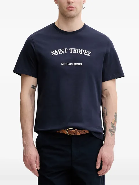 Saint Tropez cotton-jersey T-shirt