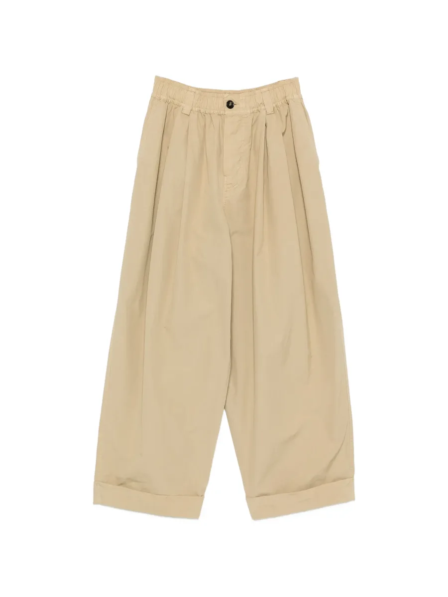 pleated wide-leg trousers 1