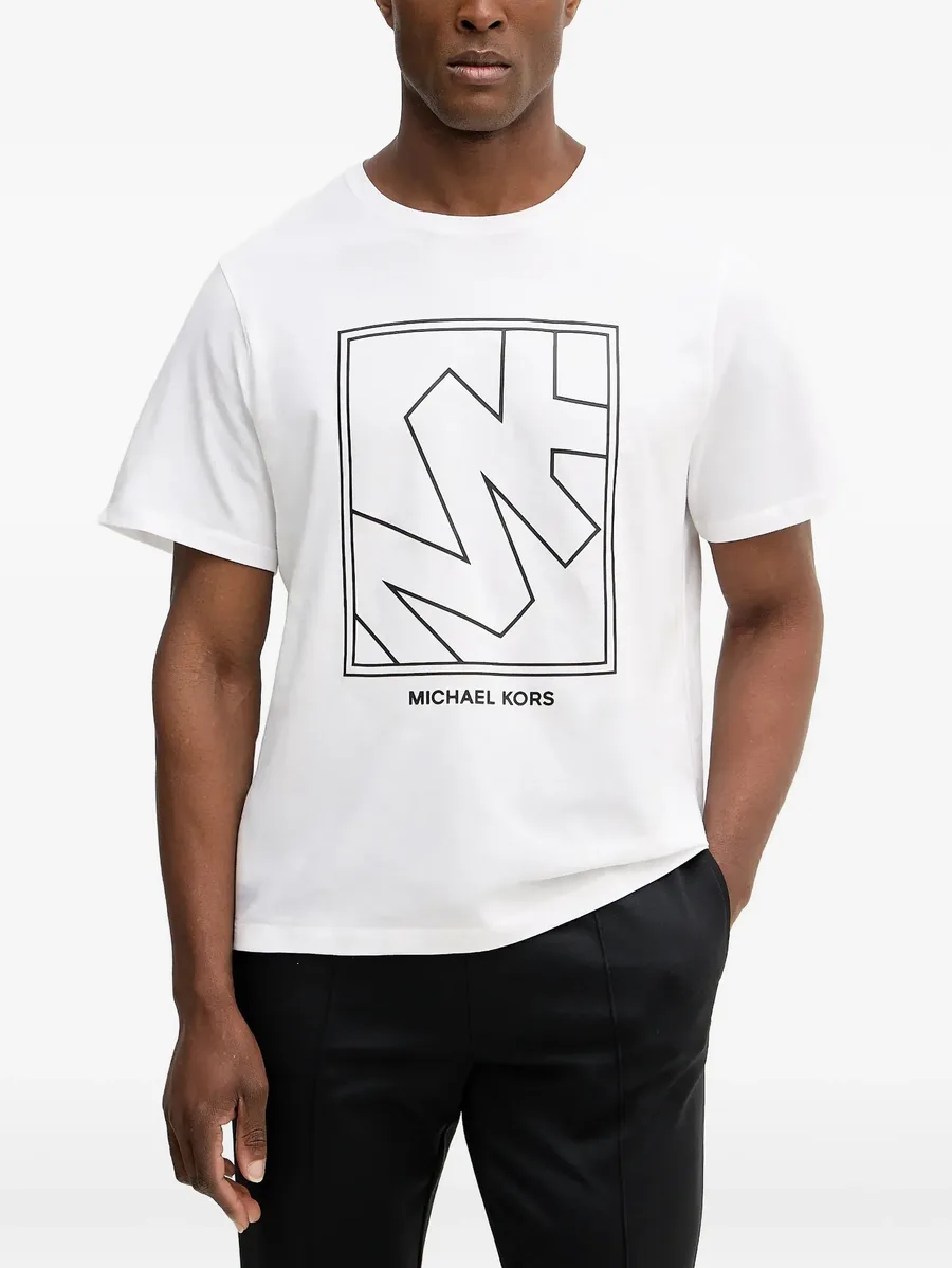 logo-print short-sleeve T-shirt 1
