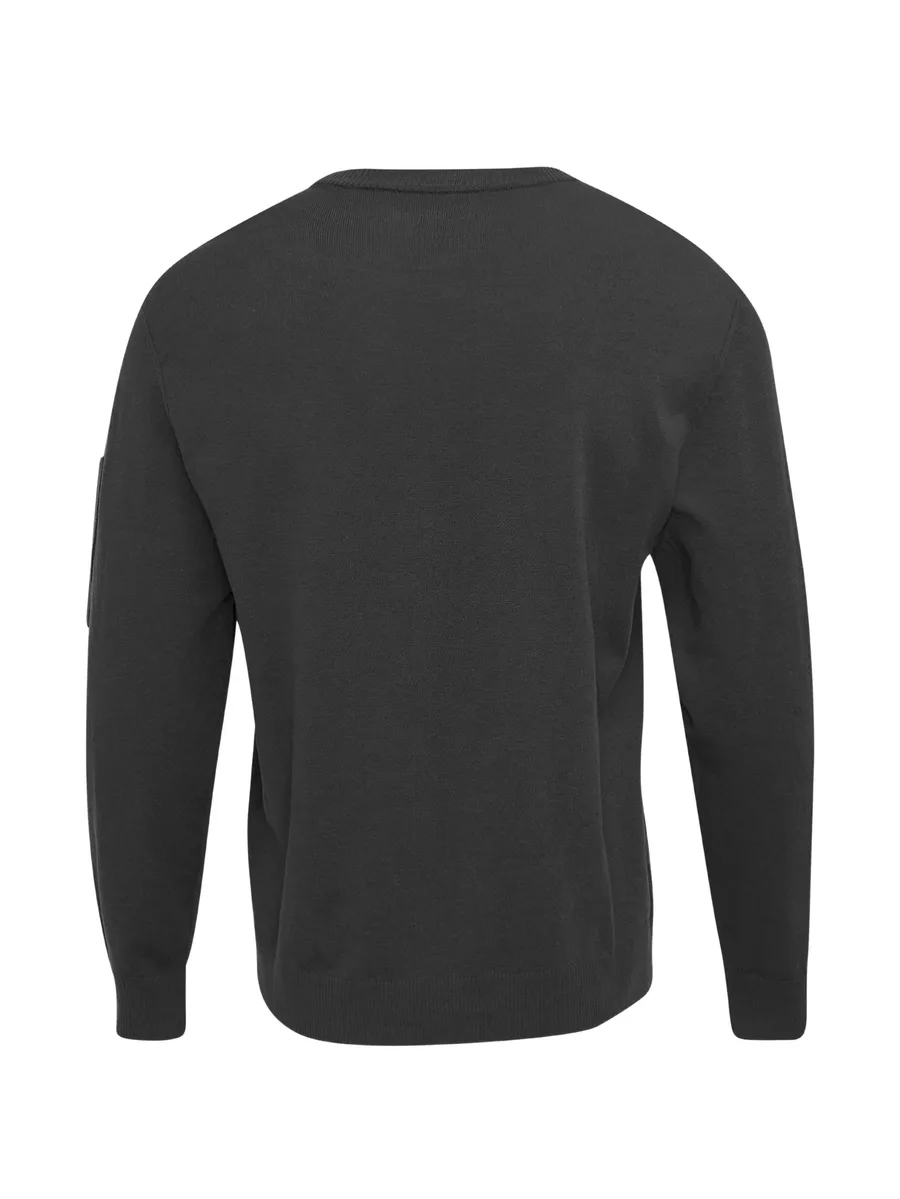 extrafine merino wool Lens crewneck sweater 2