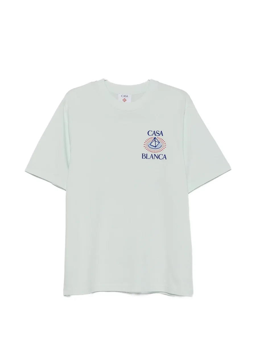 Celestial Pyramid flock-print T-shirt 1