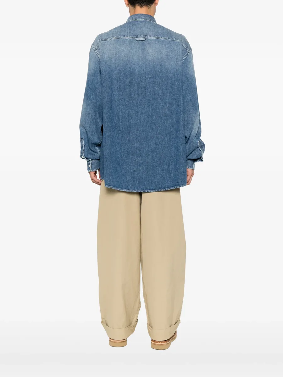 spread-collar chest-pocket shirt 4