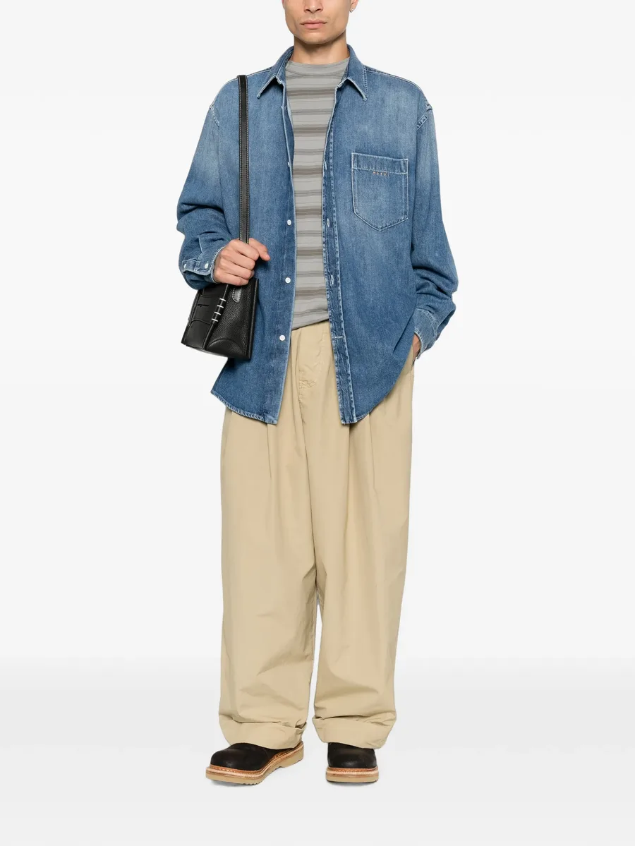 pleated wide-leg trousers 2