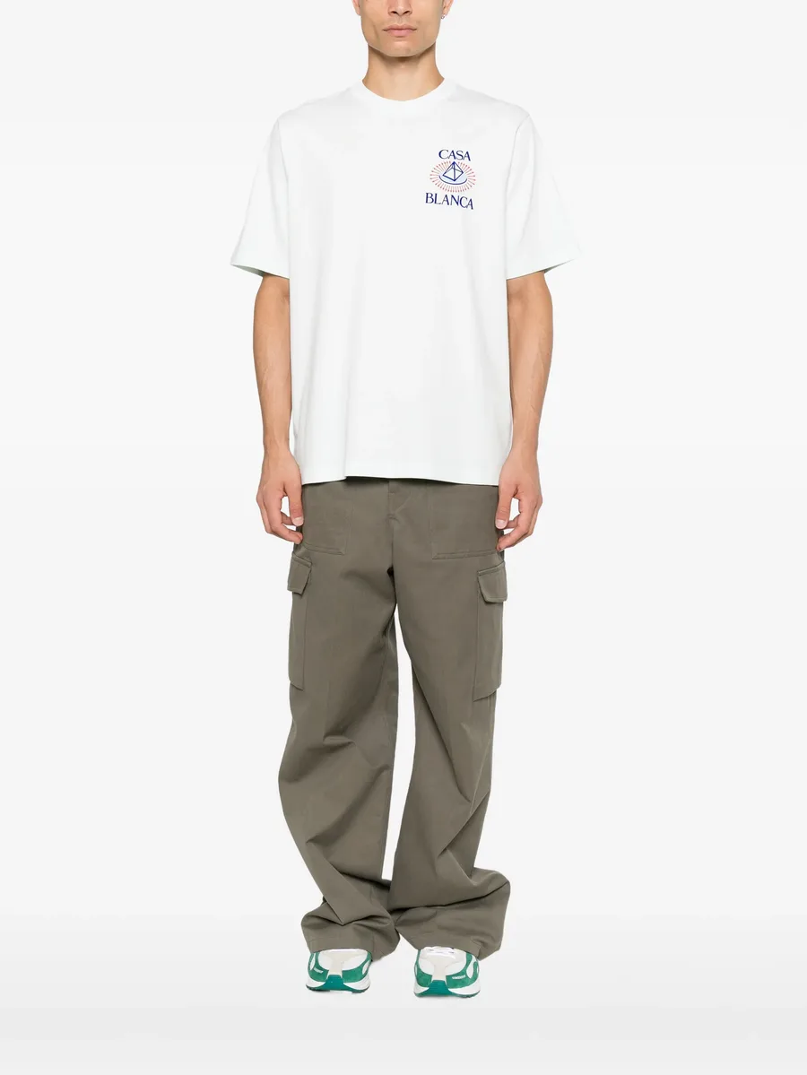 Celestial Pyramid flock-print T-shirt 2