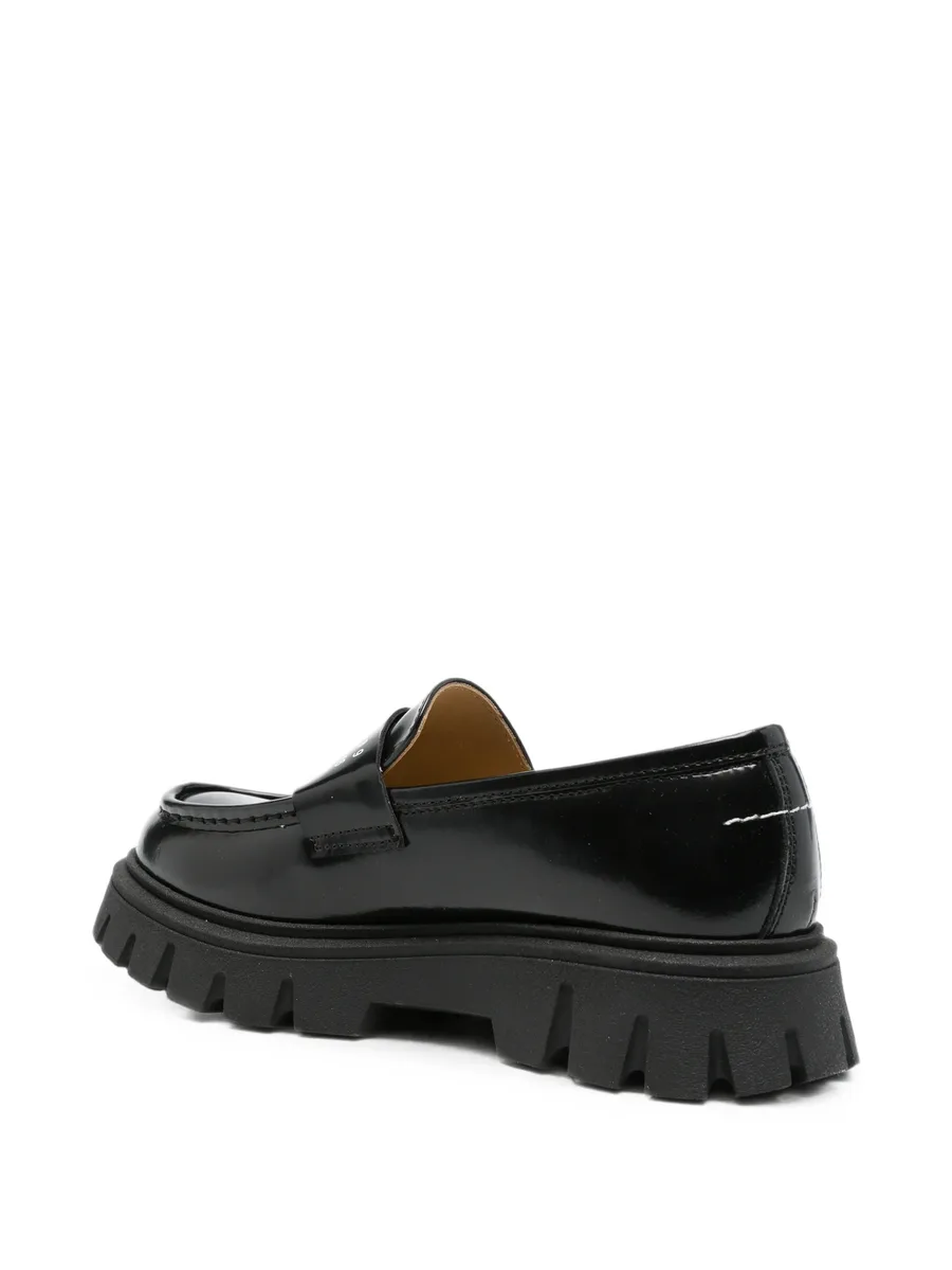 logo-print loafers 2
