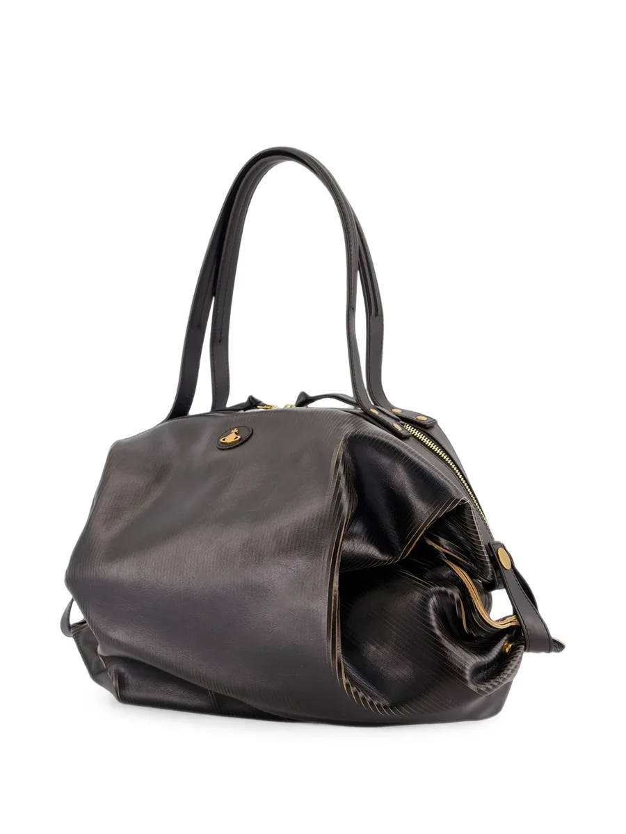 large Mara embossed leather tote bag 2