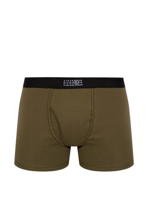 logo-print boxers