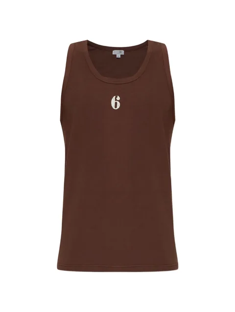 logo-print tank top