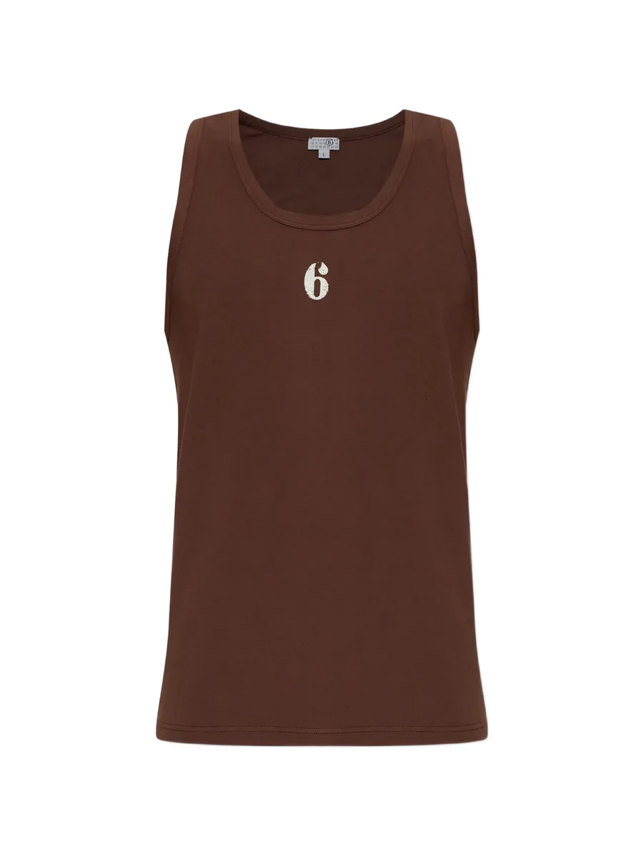 logo-print tank top 1