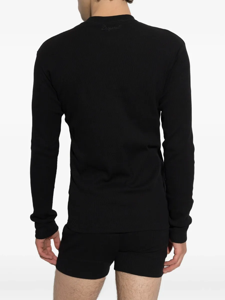 ribbed-knit long-sleeve T-shirt 3