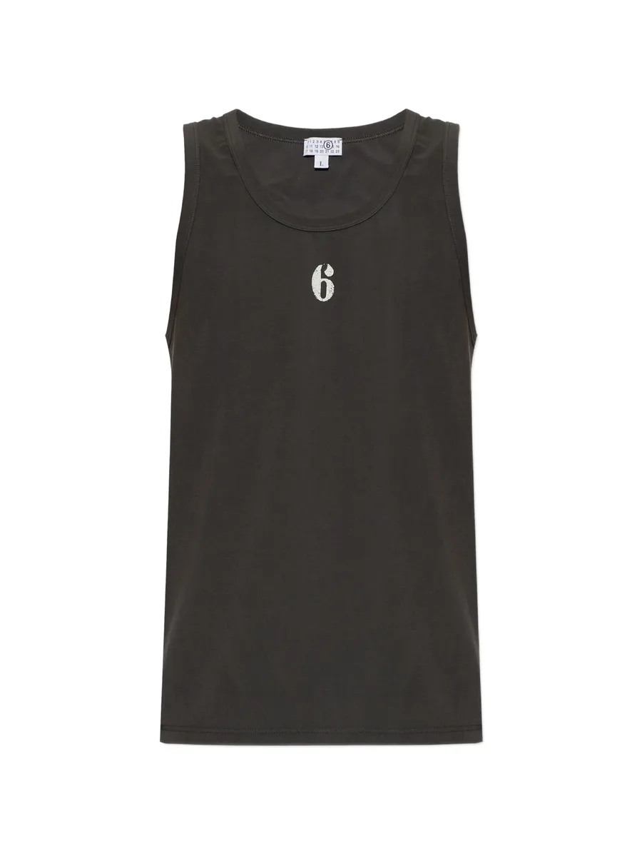 logo-print tank top 1