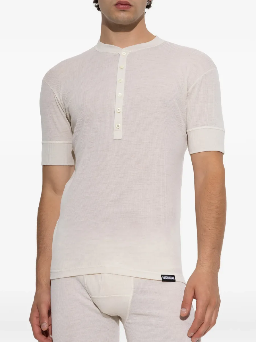 ribbed-knit T-shirt 2