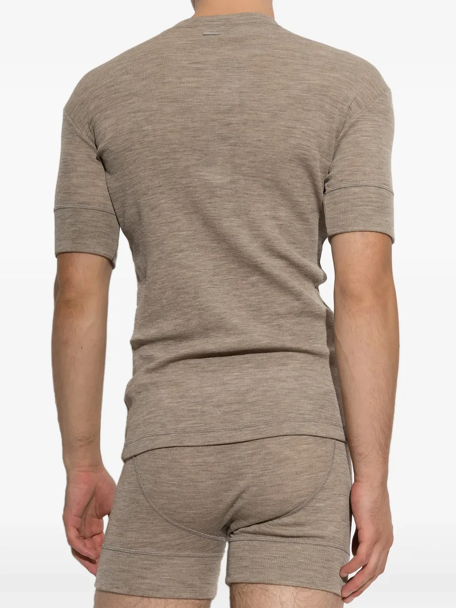 wool henley T-shirt 2