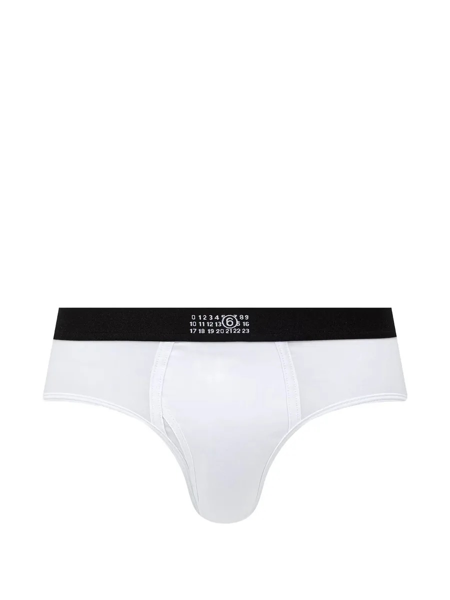 logo-print elasticated-waistband briefs 1