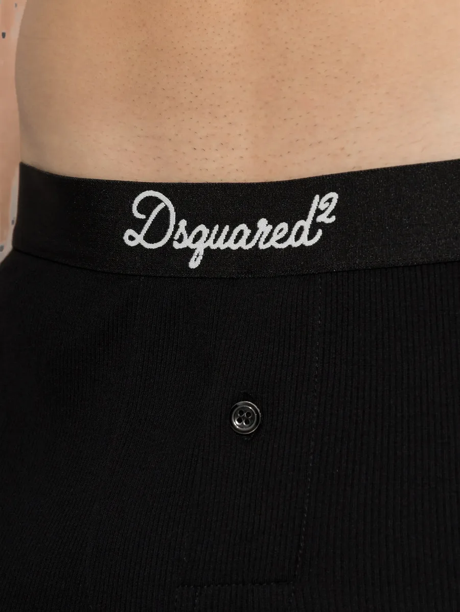 logo-print ribbed boxers 4